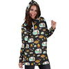 Camper marshmallow Camping Design Print Women Hoodie Dress