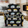 Camper Pattern Camping Themed No 2 Print Recliner Slipcover-JORJUNE.COM