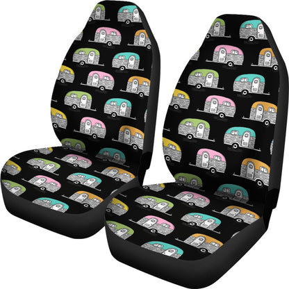 Camper Pattern Camping Themed No 2 Print Universal Fit Car Seat Covers