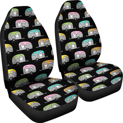 Camper Pattern Camping Themed No 2 Print Universal Fit Car Seat Covers