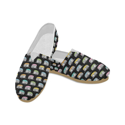 Camper Pattern Camping Themed No 2 Print Women Casual Shoes-JorJune.com