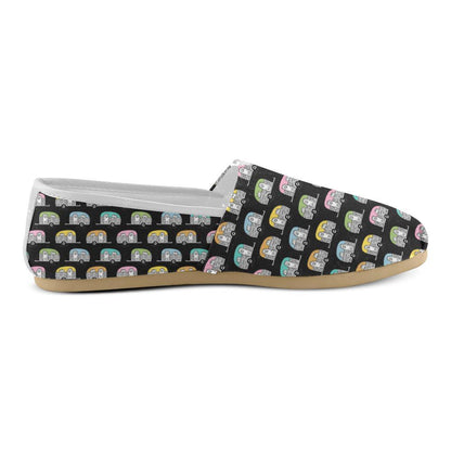 Camper Pattern Camping Themed No 2 Print Women Casual Shoes-JorJune.com