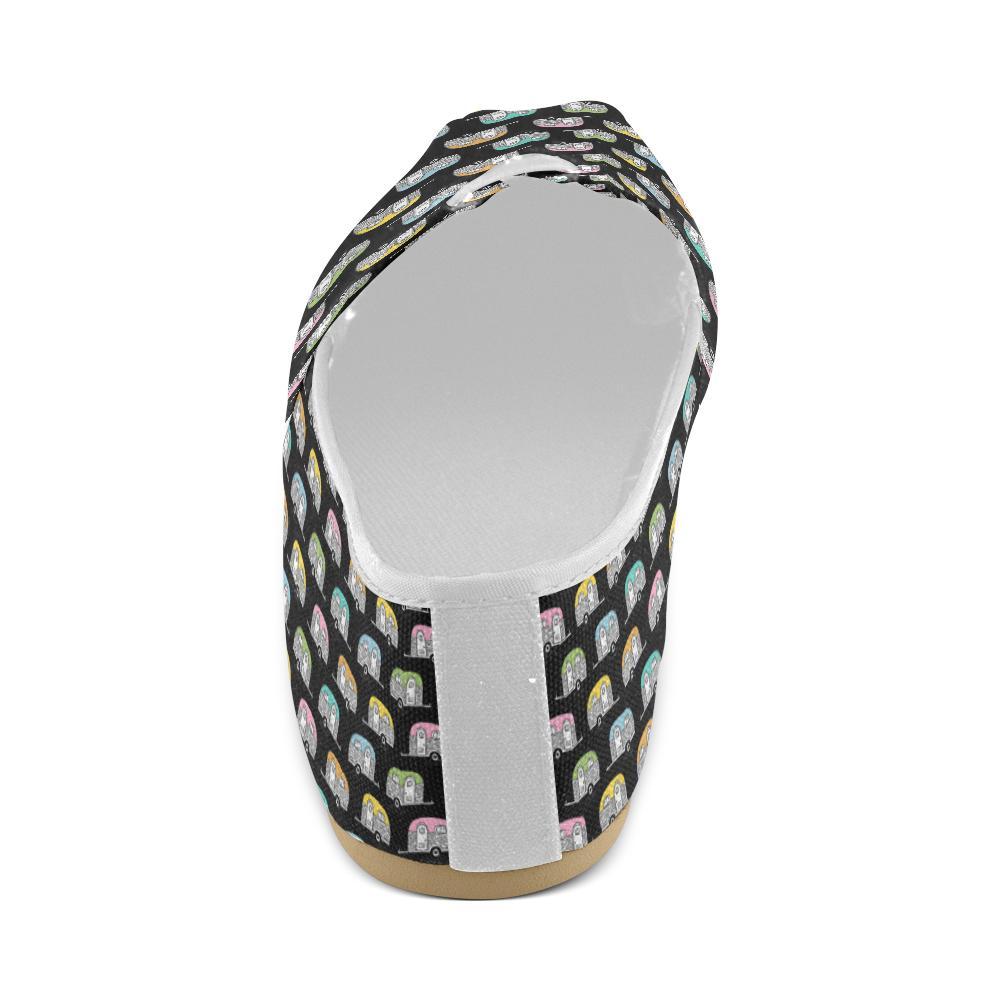 Camper Pattern Camping Themed No 2 Print Women Casual Shoes-JorJune.com