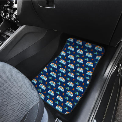 Camper Pattern Camping Themed No 3 Print Car Floor Mats-JorJune