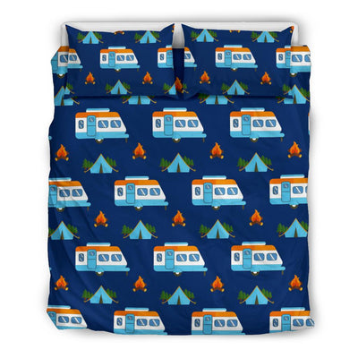 Camper Pattern Camping Themed No 3 Print Duvet Cover Bedding Set-JORJUNE.COM