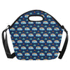 Camper Pattern Camping Themed No 3 Print Neoprene Lunch Bag-JorJune