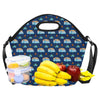 Camper Pattern Camping Themed No 3 Print Neoprene Lunch Bag-JorJune