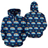 Camper Pattern Camping Themed No 3 Print Pullover Hoodie