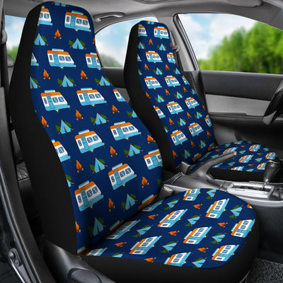 Camper Pattern Camping Themed No 3 Print Universal Fit Car Seat Covers
