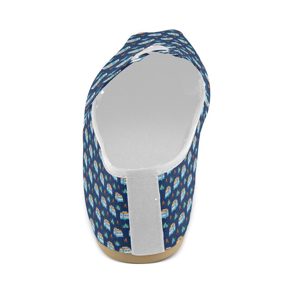 Camper Pattern Camping Themed No 3 Print Women Casual Shoes-JorJune.com