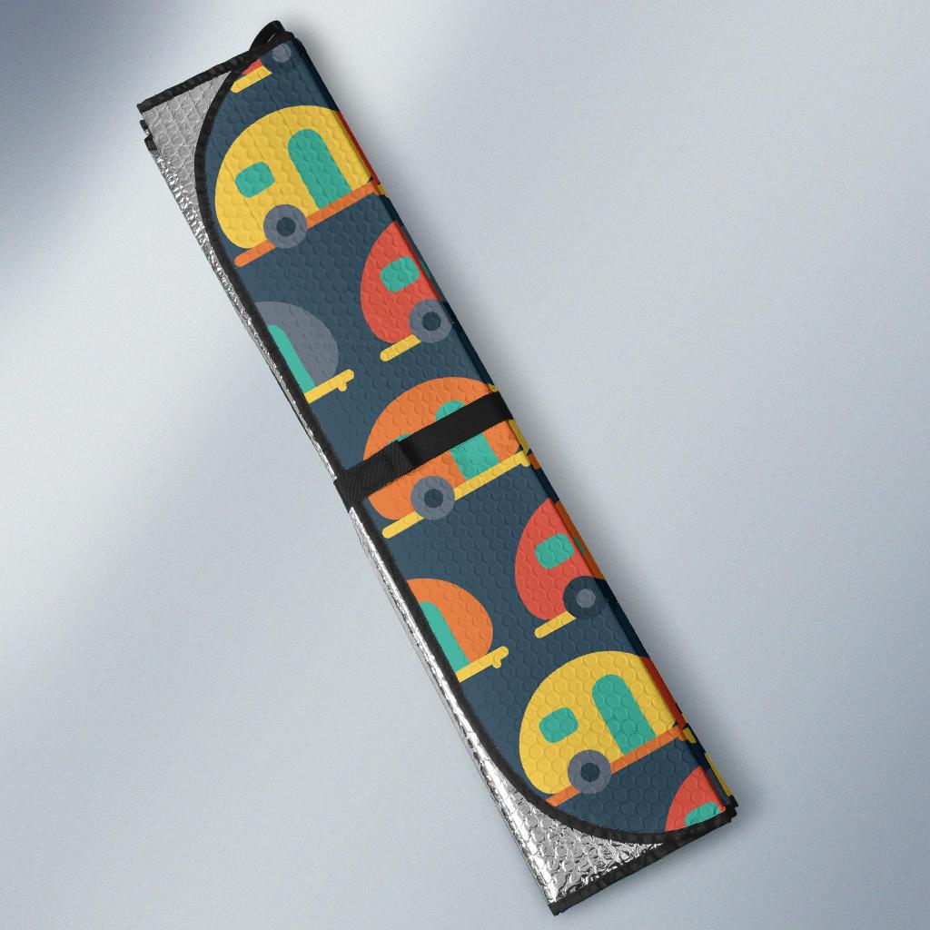 Camper Pattern Print Design 02 Car Sun Shade-JORJUNE.COM