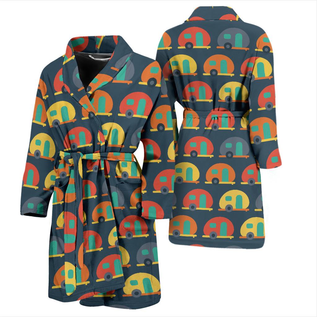 Camper Pattern Print Design 02 Men Bathrobe-JORJUNE.COM