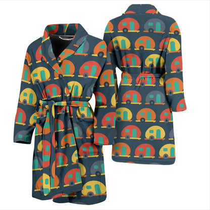 Camper Pattern Print Design 02 Men Bathrobe-JORJUNE.COM