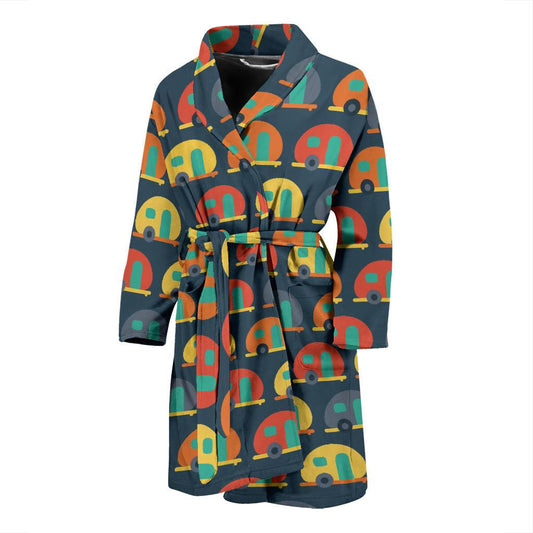 Camper Pattern Print Design 02 Men Bathrobe-JORJUNE.COM