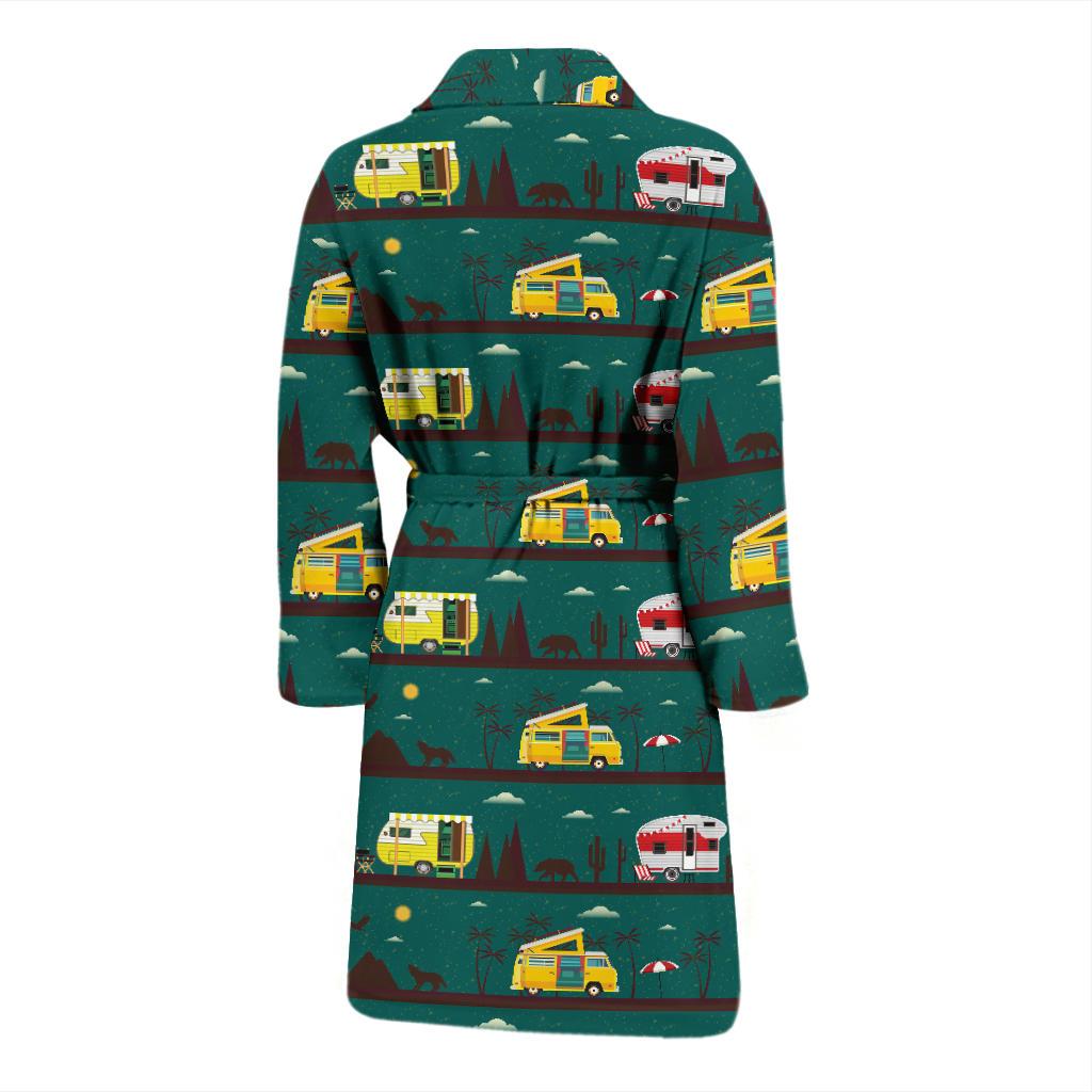 Camper Pattern Print Design 05 Men Bathrobe-JORJUNE.COM