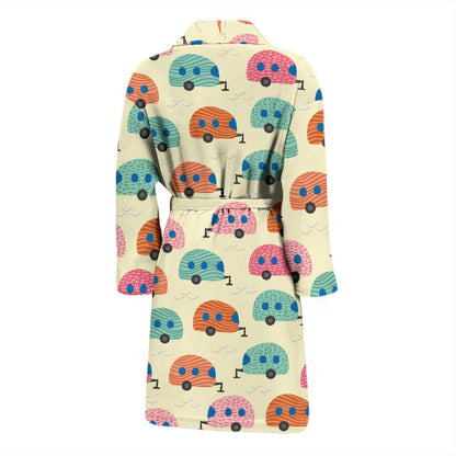 Camper Pattern Print Design 06 Men Bathrobe-JORJUNE.COM