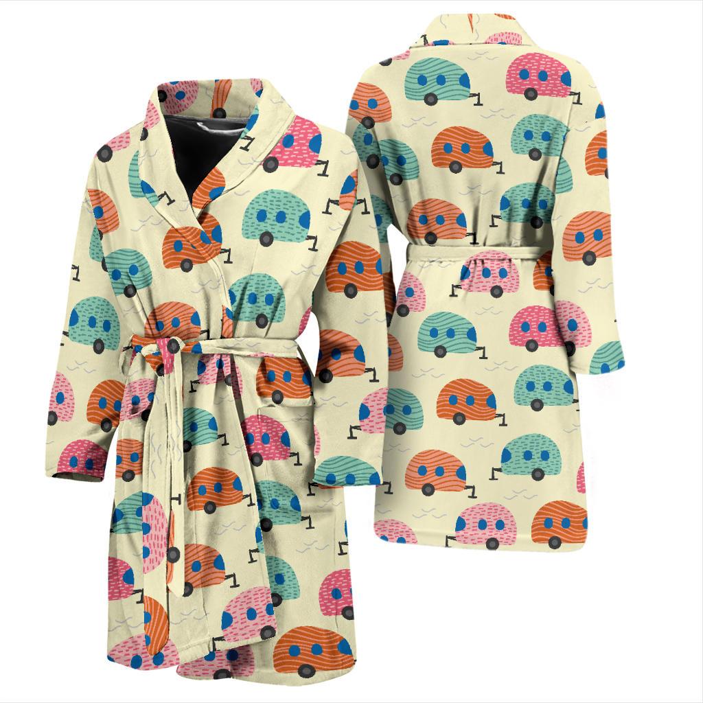 Camper Pattern Print Design 06 Men Bathrobe-JORJUNE.COM