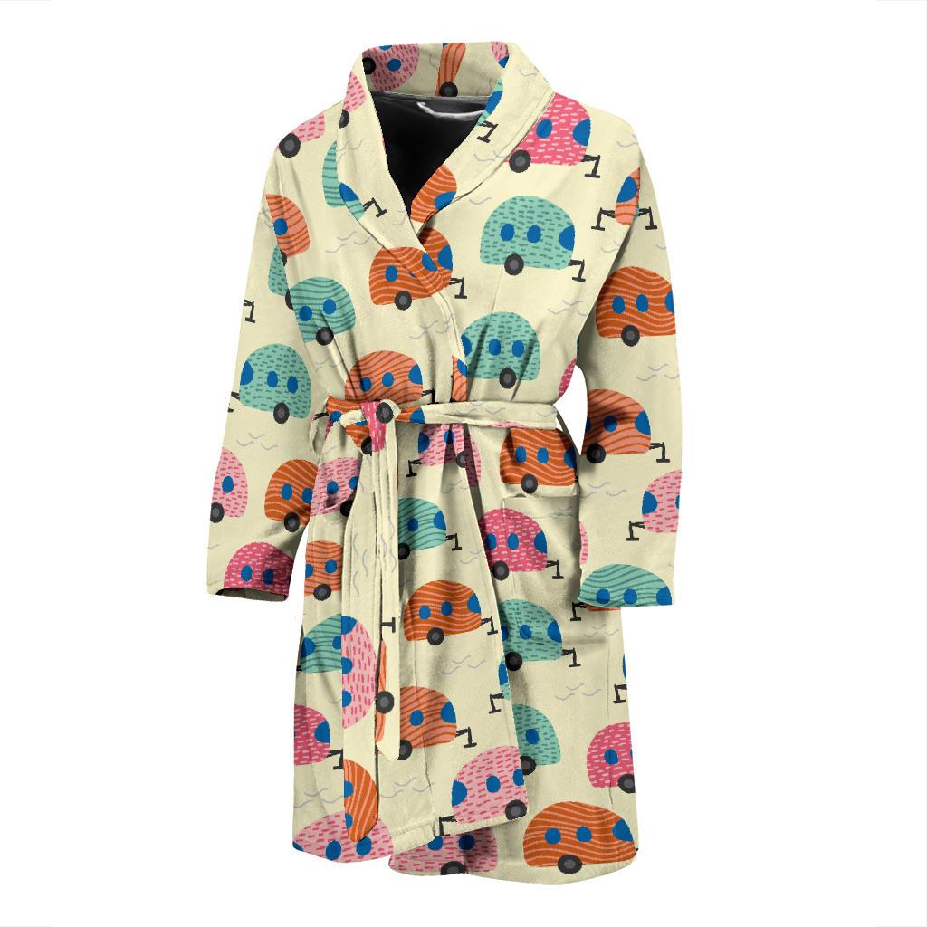 Camper Pattern Print Design 06 Men Bathrobe-JORJUNE.COM