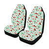 Camper Tent Pattern Print Design 01 Car Seat Covers (Set of 2)-JORJUNE.COM