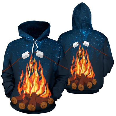 Campfire Camping Pullover Hoodie