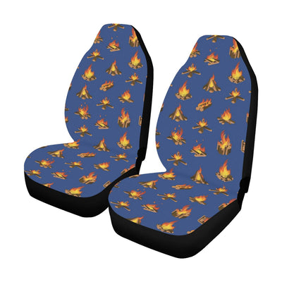 Campfire Pattern Print Design 03 Car Seat Covers (Set of 2)-JORJUNE.COM