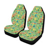 Camping Camper Pattern Print Design 04 Car Seat Covers (Set of 2)-JORJUNE.COM
