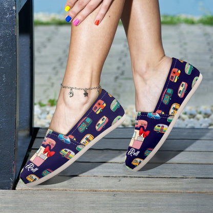 Camping Camper This is how we roll Women Casual Shoes-JorJune.com