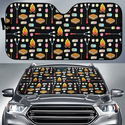 Camping Campfire Marshmallows Car Sun Shade-JorJune