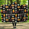 Camping Campfire Marshmallows Hooded Blanket-JORJUNE.COM