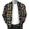 Camping Campfire Marshmallows Men Casual Bomber Jacket