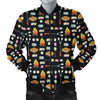 Camping Campfire Marshmallows Men Casual Bomber Jacket