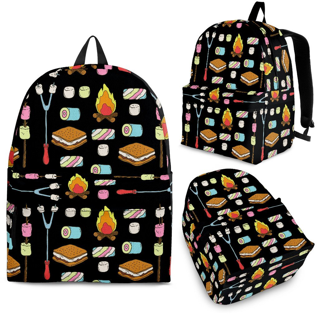 Camping Campfire Marshmallows Premium Backpack