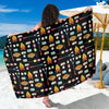 Camping Campfire Marshmallows Sarong Pareo Wrap