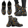 Camping Campfire Marshmallows Women Leather Boots