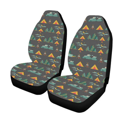 Camping Tent Pattern Print Design 03 Car Seat Covers (Set of 2)-JORJUNE.COM