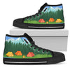 Camping tent Women High Top Canvas Shoes