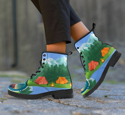 Camping Tent Women & Men Leather Boots