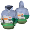 Camping With Motorhome Design All Over Print Hoodie