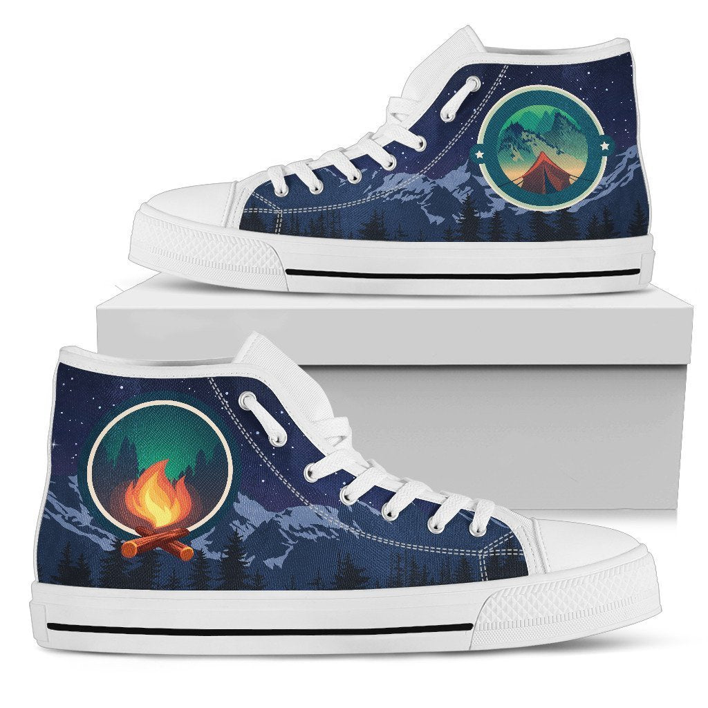 Camping Women High Top Canvas Shoes