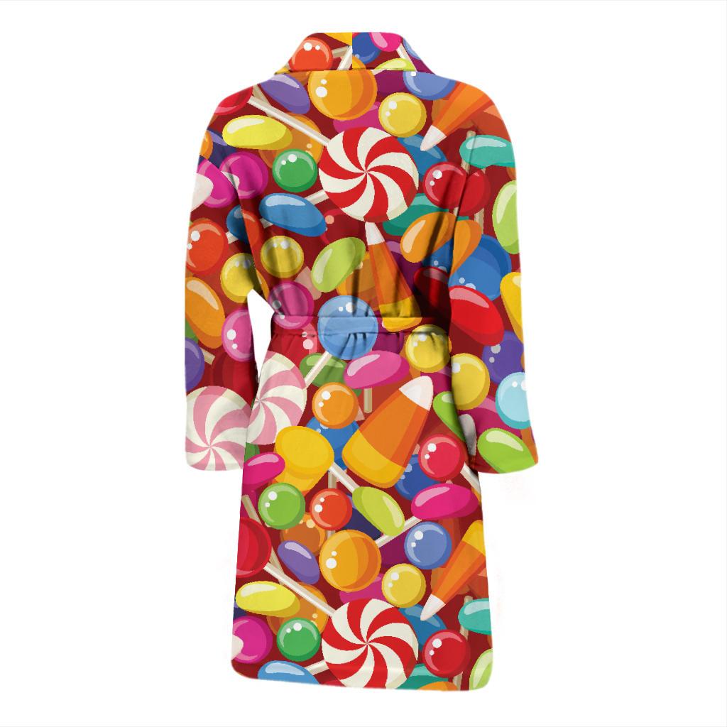 Candy Pattern Print Design 02 Men Bathrobe-JORJUNE.COM