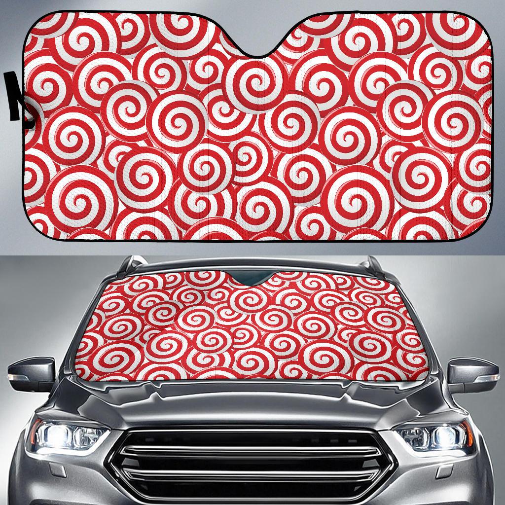 Candy Pattern Print Design 03 Car Sun Shade-JORJUNE.COM