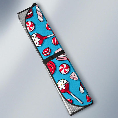 Candy Pattern Print Design 05 Car Sun Shade-JORJUNE.COM