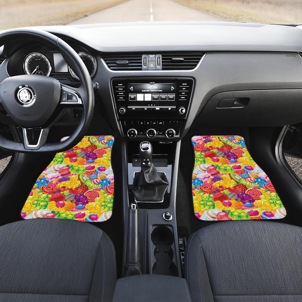 Candy Pattern Print Design CA01 Car Floor Mats-JorJune