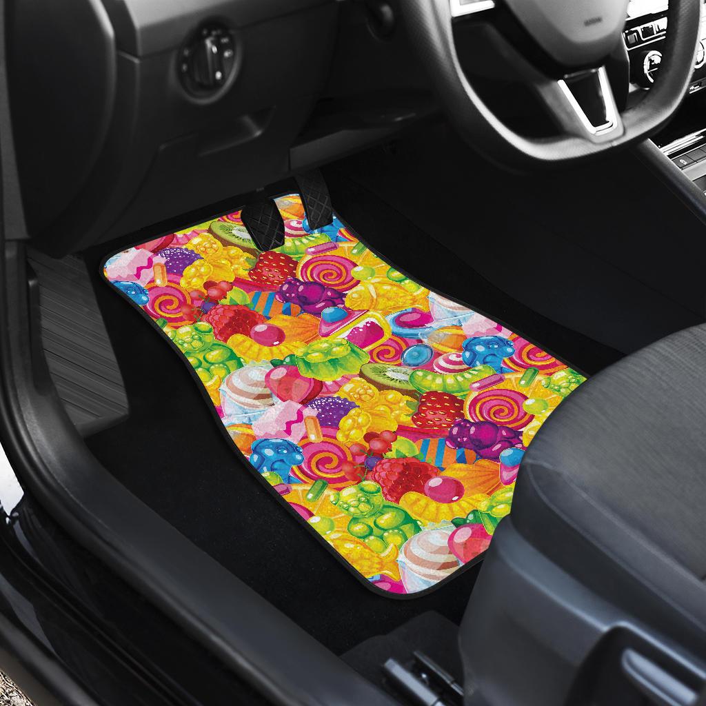 Candy Pattern Print Design CA01 Car Floor Mats-JorJune