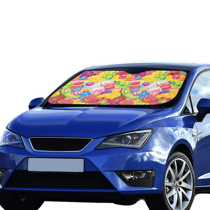 Candy Pattern Print Design CA01 Car Sun Shade-JorJune