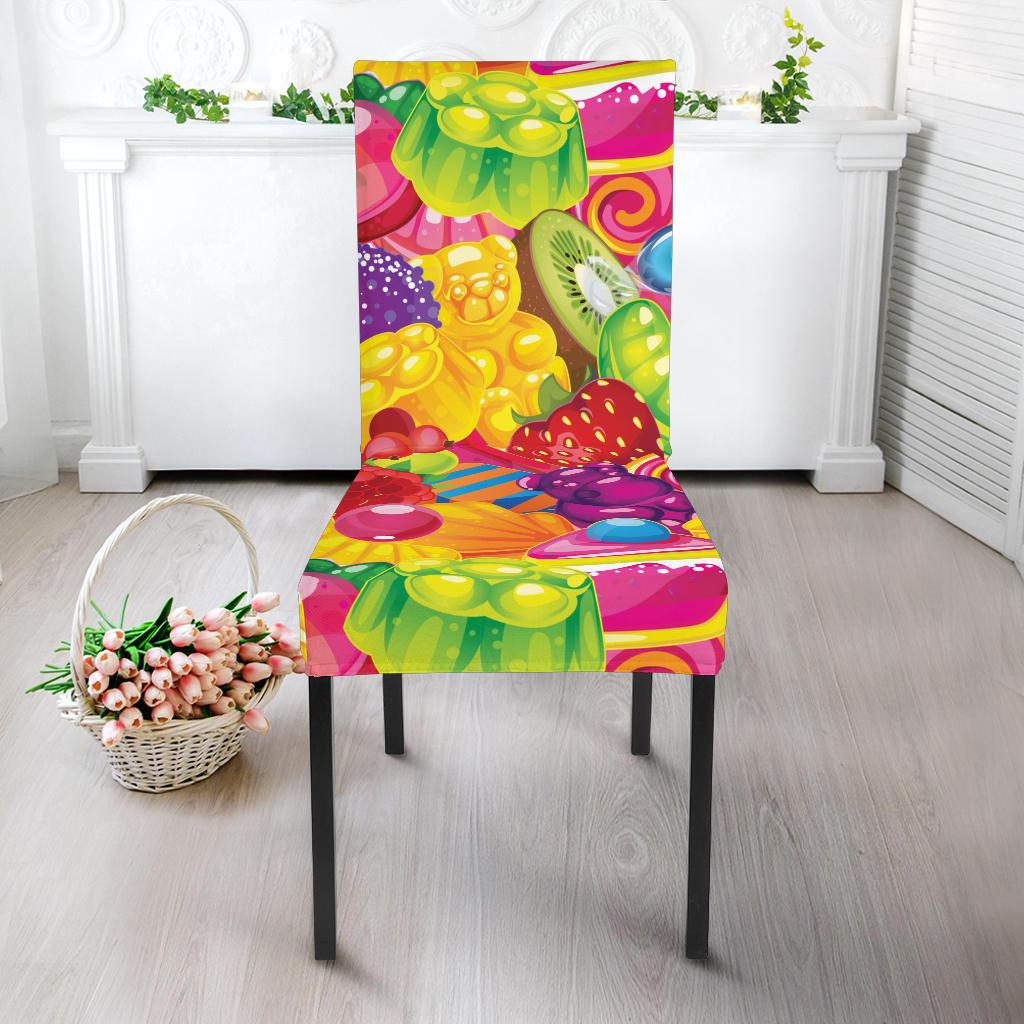 Candy Pattern Print Design CA01 Dining Chair Slipcover-JORJUNE.COM