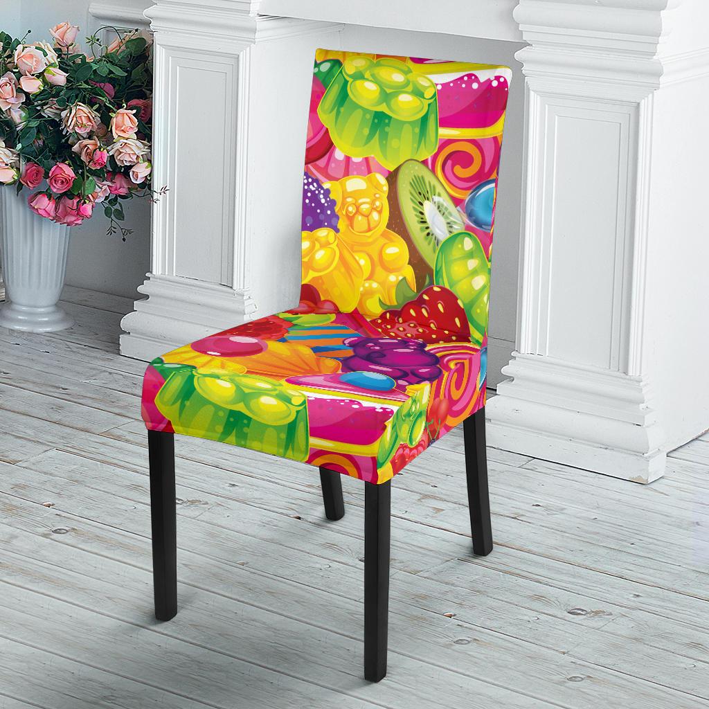 Candy Pattern Print Design CA01 Dining Chair Slipcover-JORJUNE.COM