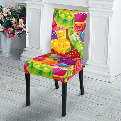Candy Pattern Print Design CA01 Dining Chair Slipcover-JORJUNE.COM