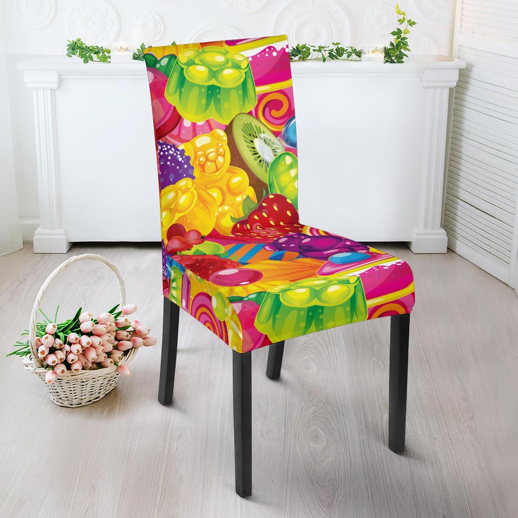 Candy Pattern Print Design CA01 Dining Chair Slipcover-JORJUNE.COM