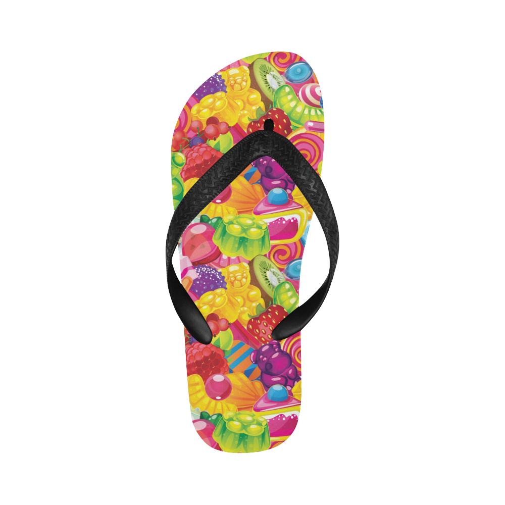 Candy Pattern Print Design CA01 Flip Flops-JorJune